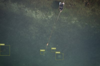 Drone image of seafloor litter, half-size preview