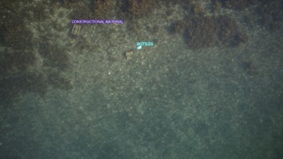 Drone image of seafloor litter, half-size preview