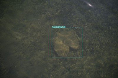 Drone image of seafloor litter, half-size preview