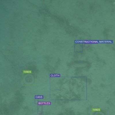 640x640 annotation patch of seafloor litter